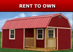 Derksen Buildings rent to own A+ Sheds and Carports San Antonio, Texas