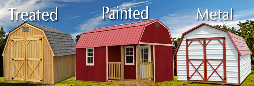 Derksen Buildings treated painted metal A+ Sheds and Carports San Antonio, Texas
